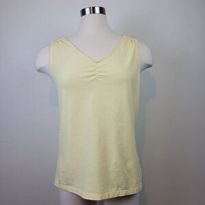 Denim&Co Yellow Tank Top Size Small